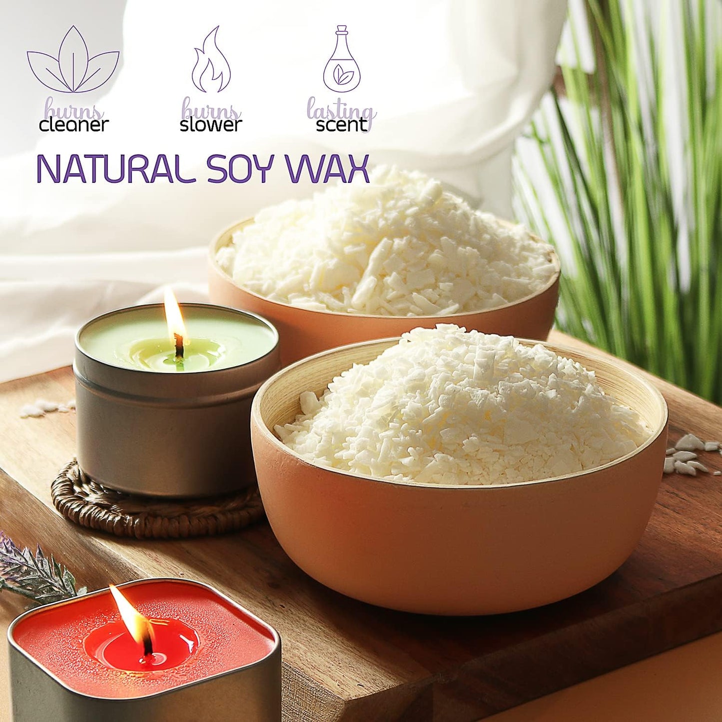 The Ultimate Candle Creators Kit with Soy Wax, Fragrance Oils, Wicks, Dyes, Tins, Melting Pot & More