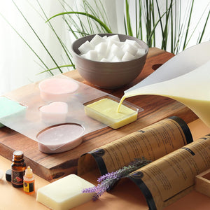 Shea Butter Soap Making Kit with Soap Base, Molds, Fragrance Oils, Liquid Dyes, Instruction Manual & More