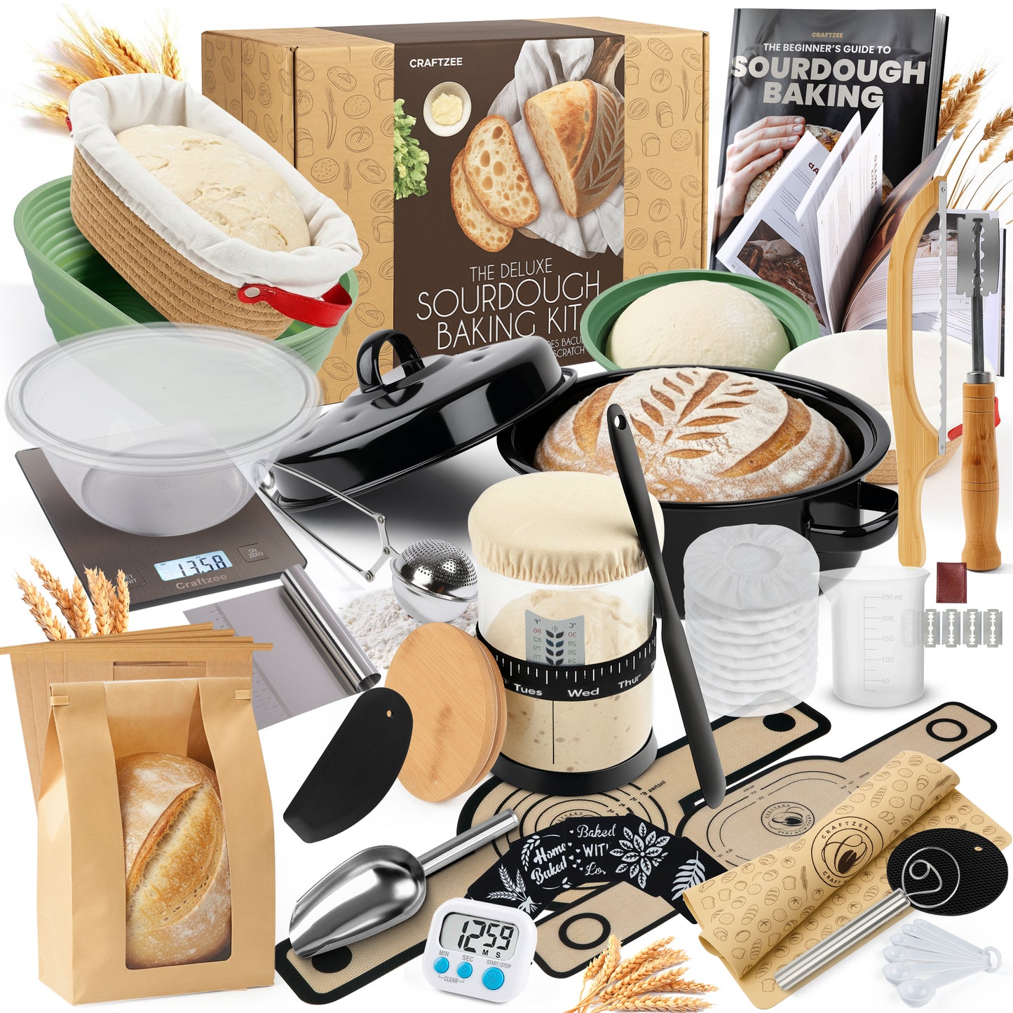 Super All-Inclusive 𝗣𝗥𝗘𝗠𝗜𝗨𝗠 Sourdough Starter Kit