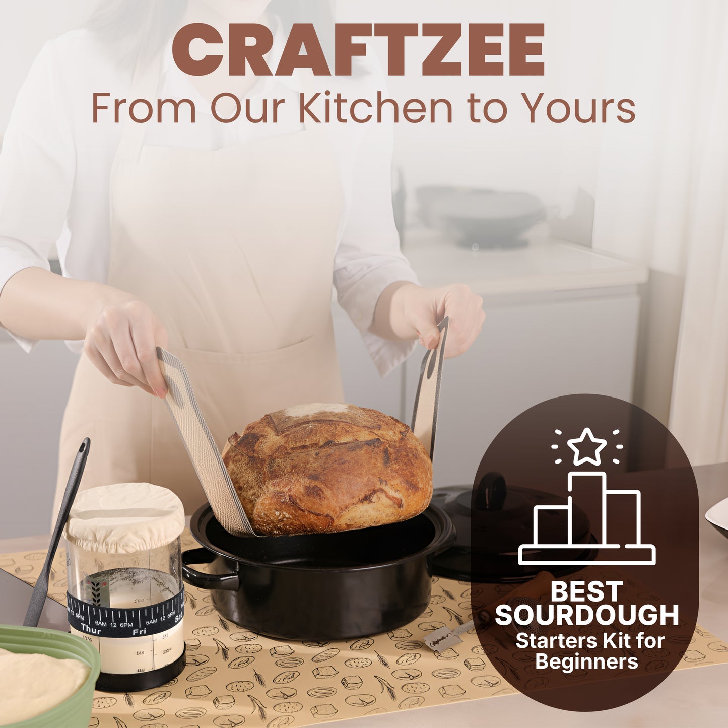 Super All-Inclusive 𝗣𝗥𝗘𝗠𝗜𝗨𝗠 Sourdough Starter Kit
